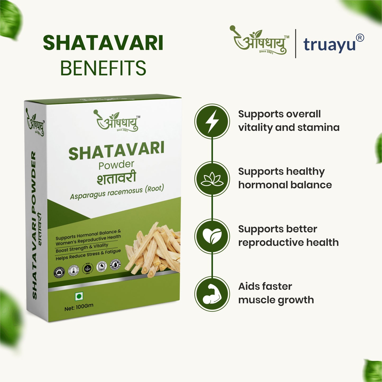 Shakti Pro Combo – Ashwagandha, Shatavari, Safed Musli & Triphala Powder | Strength, Stamina & Recovery Support